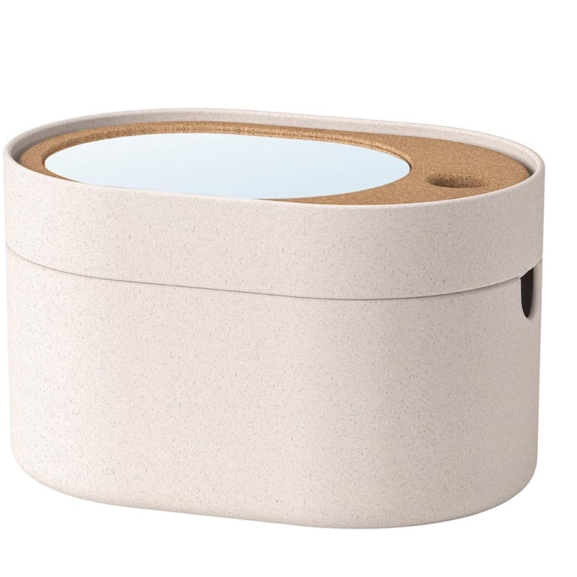 SAXBORGA Kasten mit Spiegeldeckel, Kunststoff Kork 1