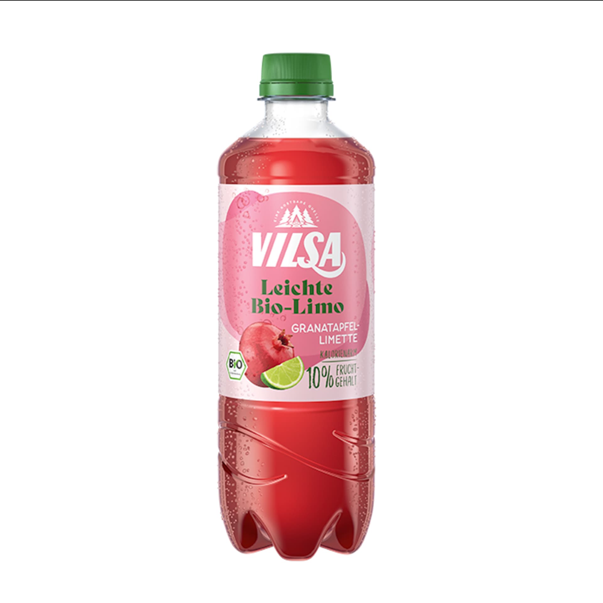 Leichte Bio-Limo "Granatapfel-Limette" von VILSA