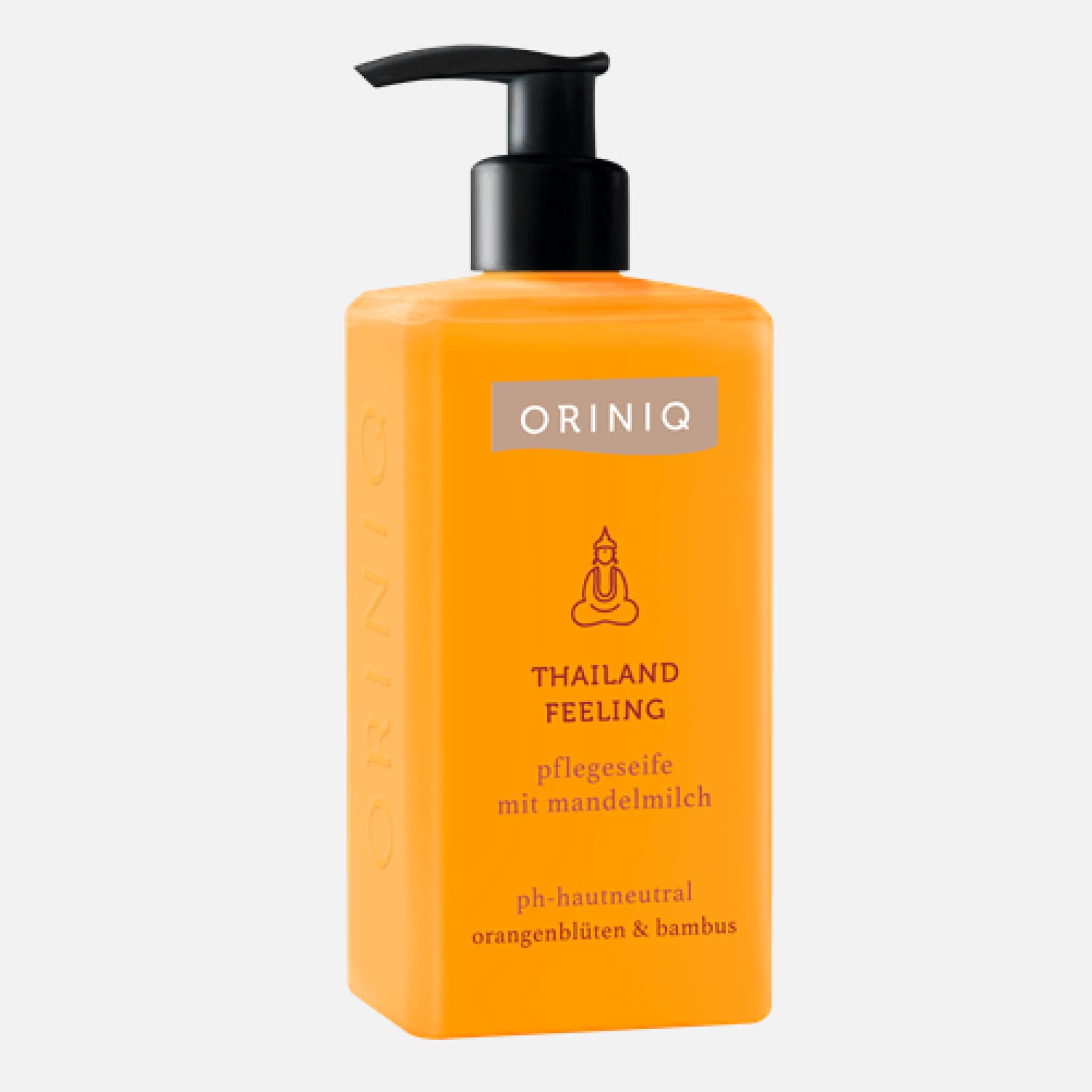 Pflegeseife von Oriniq im Spender