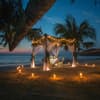 Candle-Light-Dinner am Strand