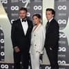 David, Victoria und Brooklyn Beckham