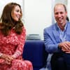 Herzogin Kate und Prinz William lachen