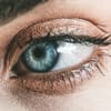 blaue Augen Mascara