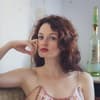Frau mit schönen Haaren