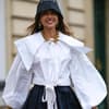 Weiße Bluse als Modetrend