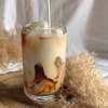 Eiskaffee im Glas