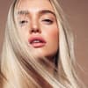 Glänzende blonde Haare
