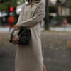 Strickkeid in beige