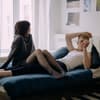 Mann und Frau im Bett