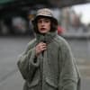Teddy-Jacke grün