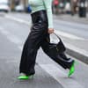 Lederleggings
