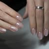 Frauen Hände lange Fingernägel