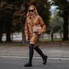 Lederkleid Mode-Trend