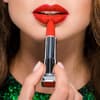 Roter Lippenstift Weihnachten
