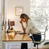 Frau im Home-Office