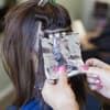 Haare mit Alufolie