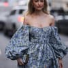 Streetstyle: Langes Blumenkleid
