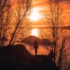 Sonnenuntergang Frau