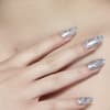 Silver Sparkle Nails