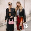 Caro Daur & Xenia Adonts in Lederjacke