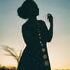 Silhouette einer Frau