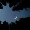 Sternenhimmel mit Mond