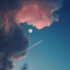 Sternenhimmel mit Mond