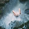 Wasserfall Dusche Frau 
