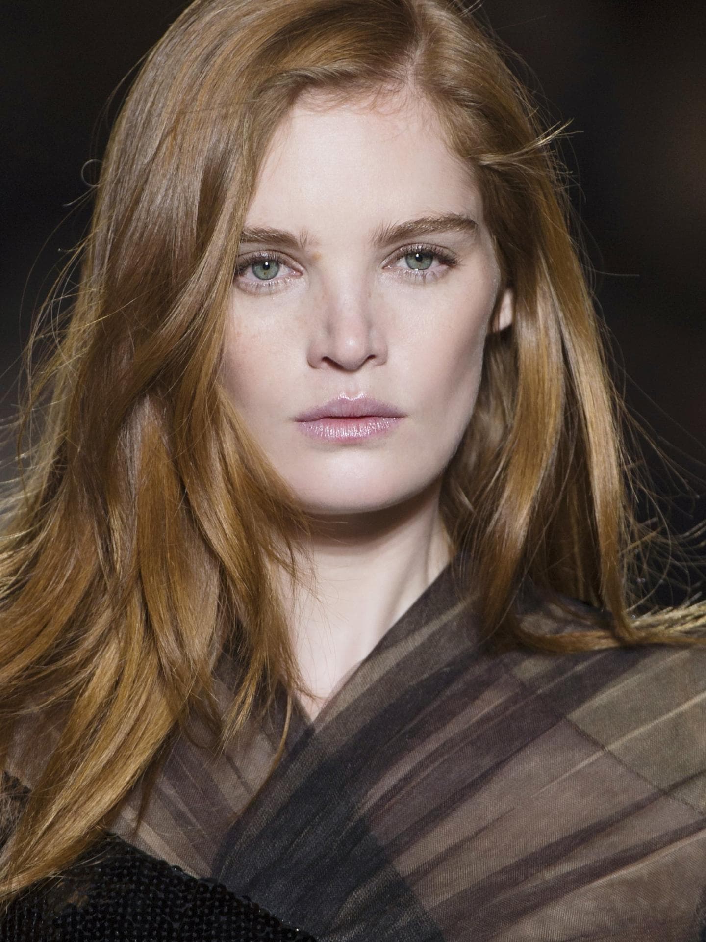 Rotbraune Haare
