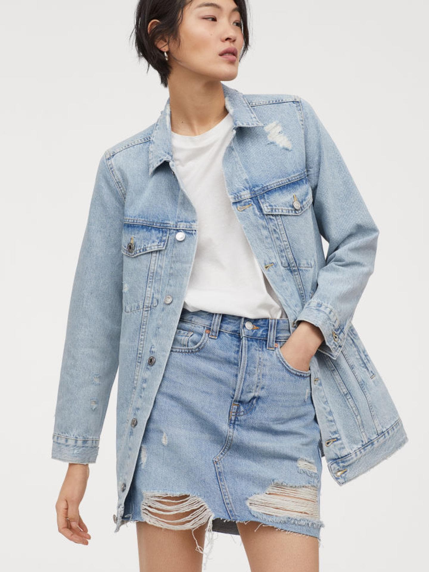 Helle Jeansjacke
