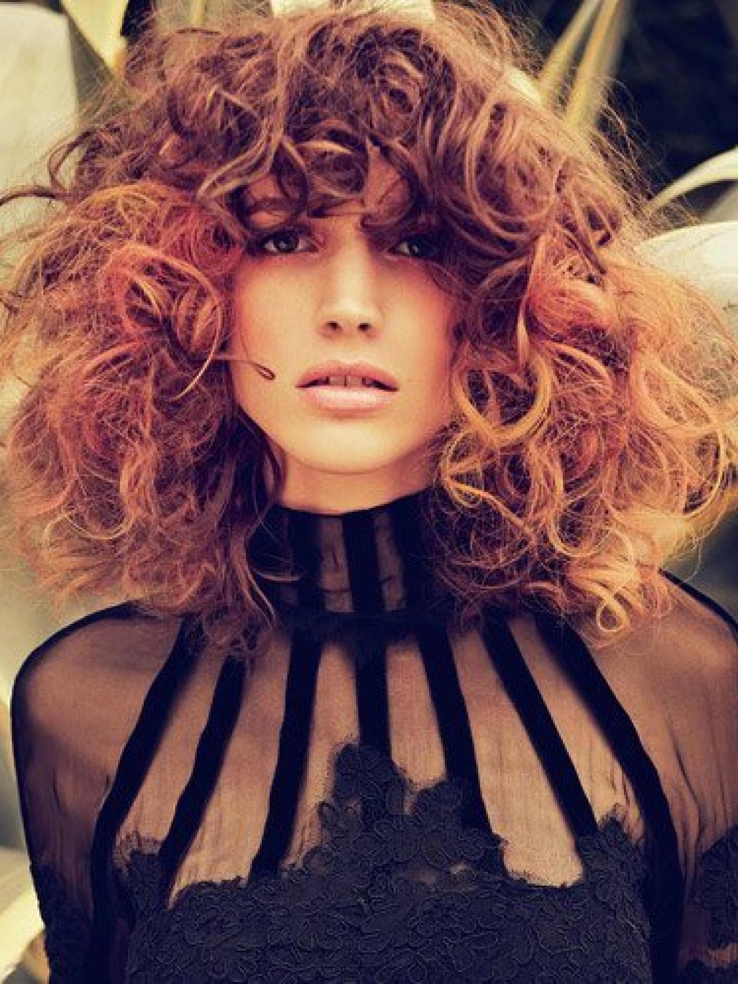 Ombré Hair mit Locken