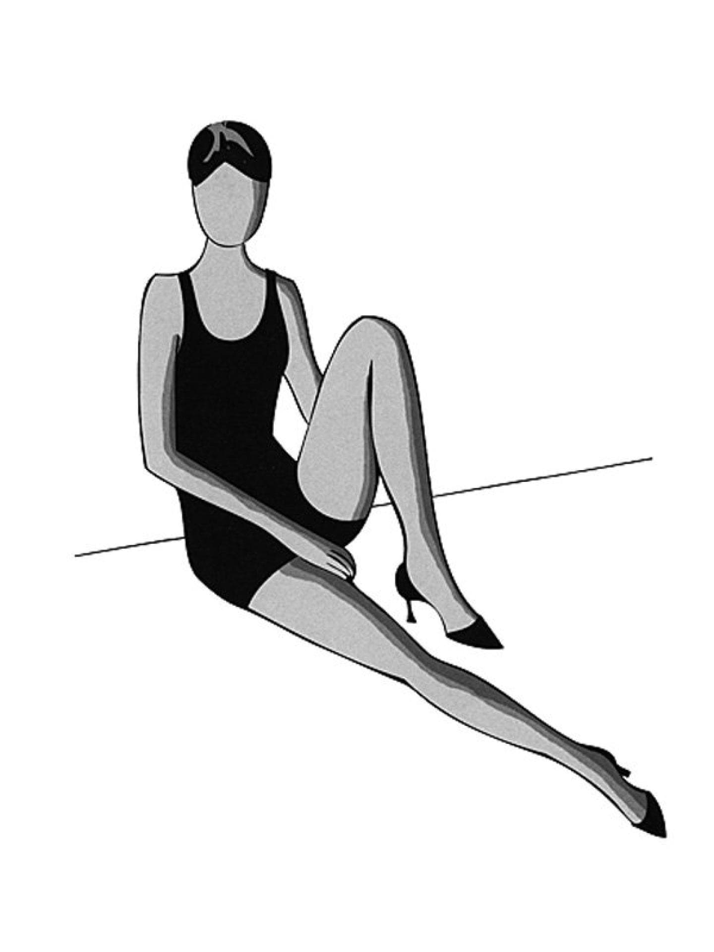 Pose an der Wand
