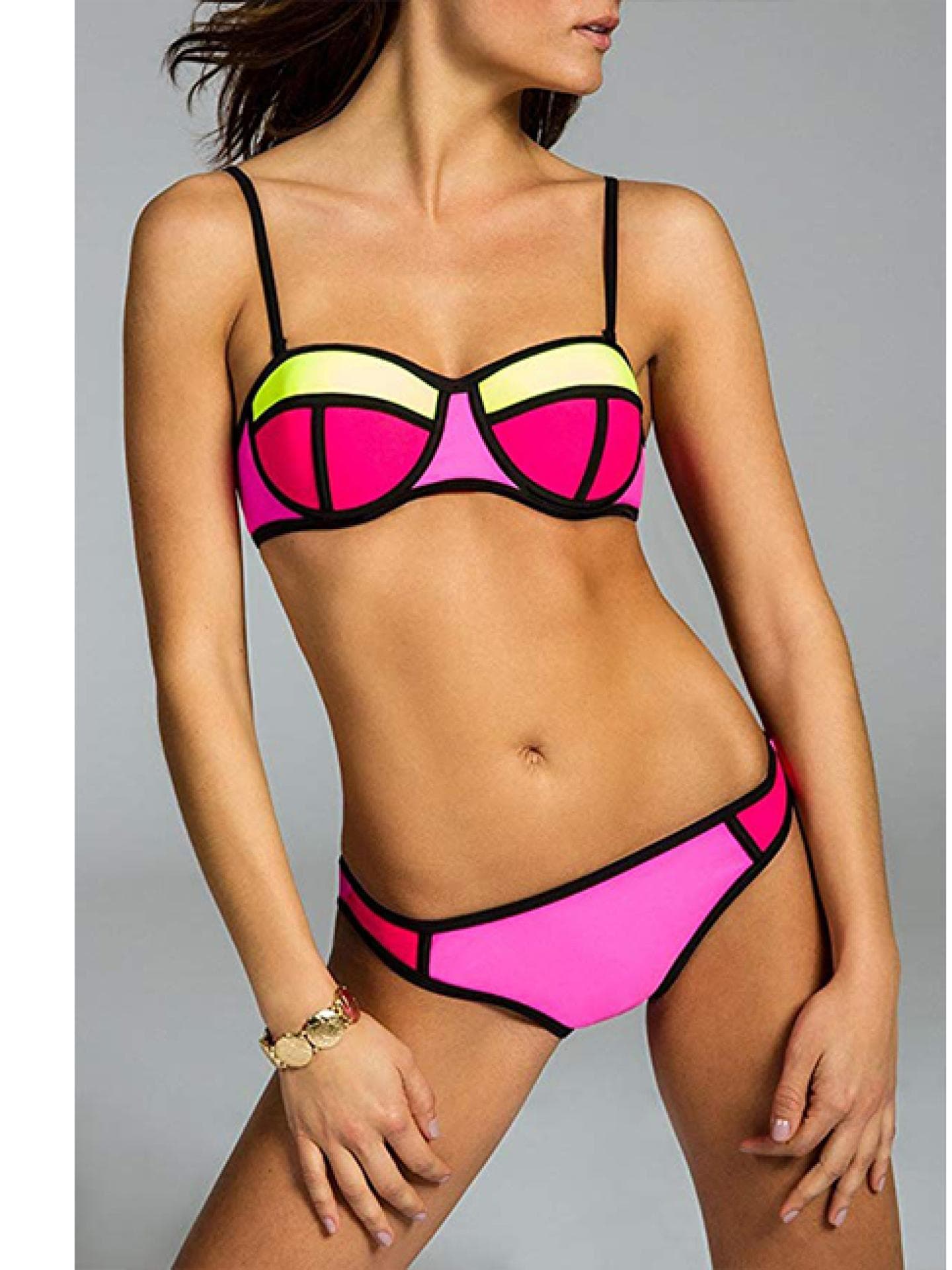 Bikini in Neon Rot