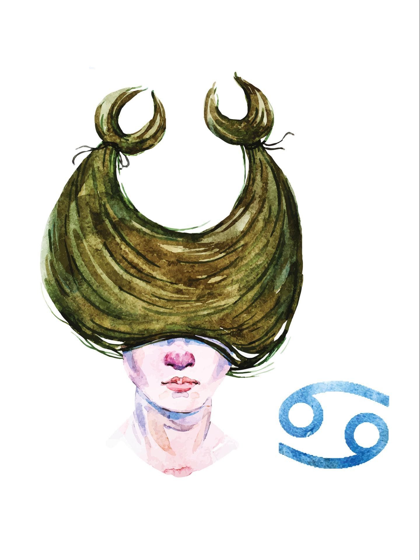 Illustration Sternzeichen Krebs