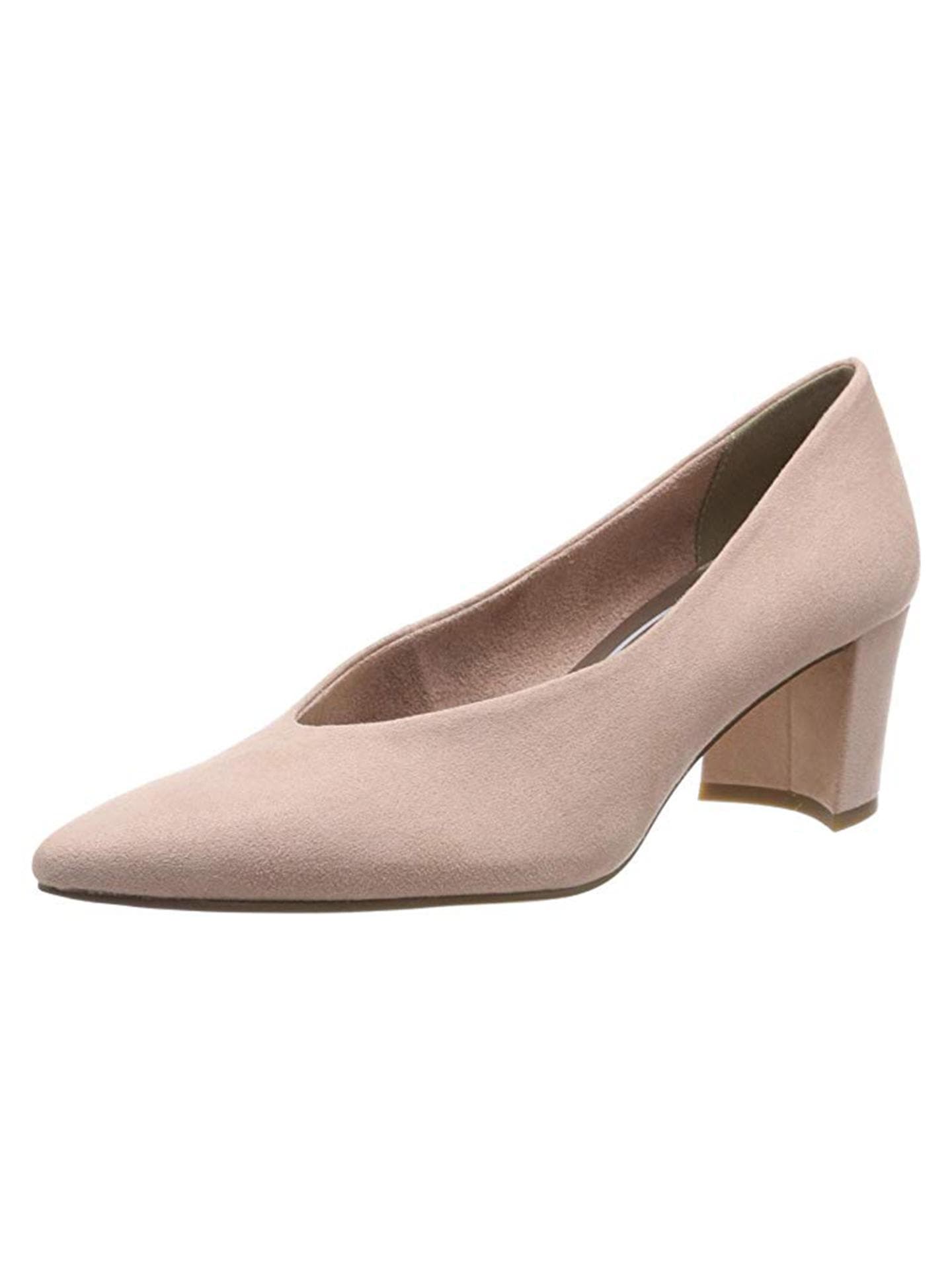 Wildleder-Pumps in altrosa