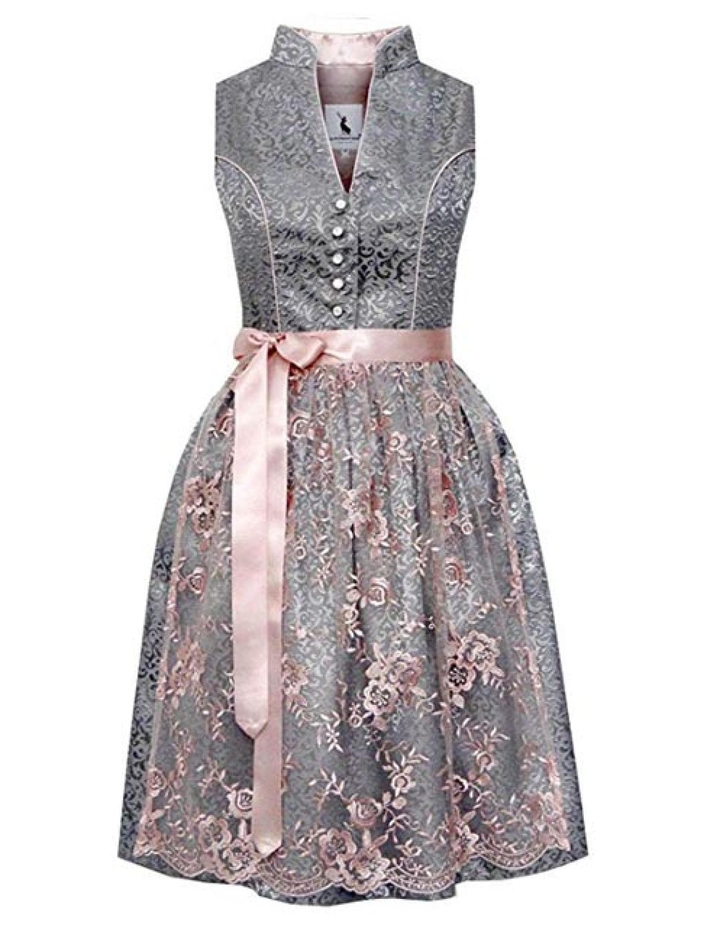 dirndl hochgeschlossenes dekollete