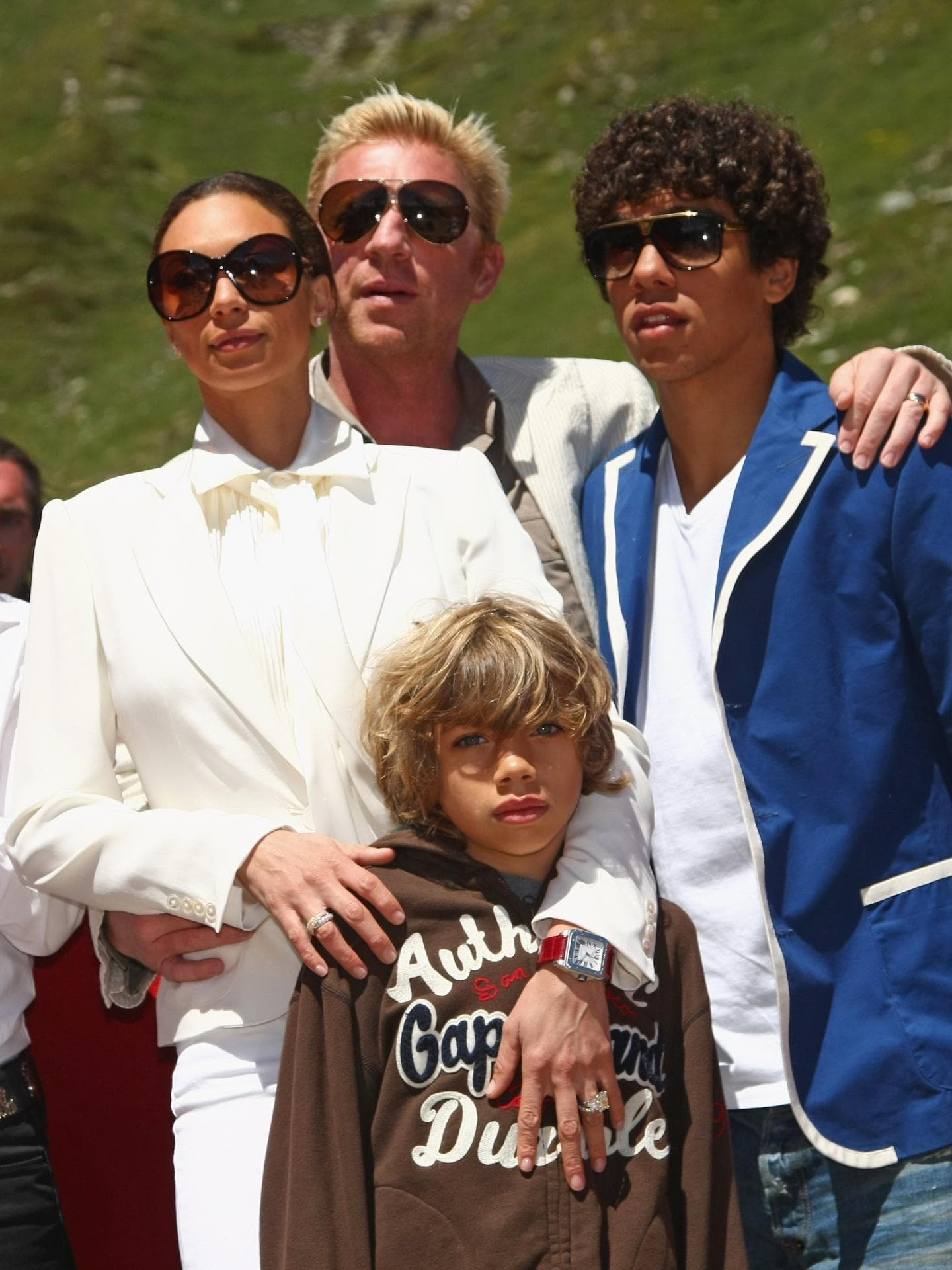 Lilly, Boris, Noah und Elias Becker in der Schweiz