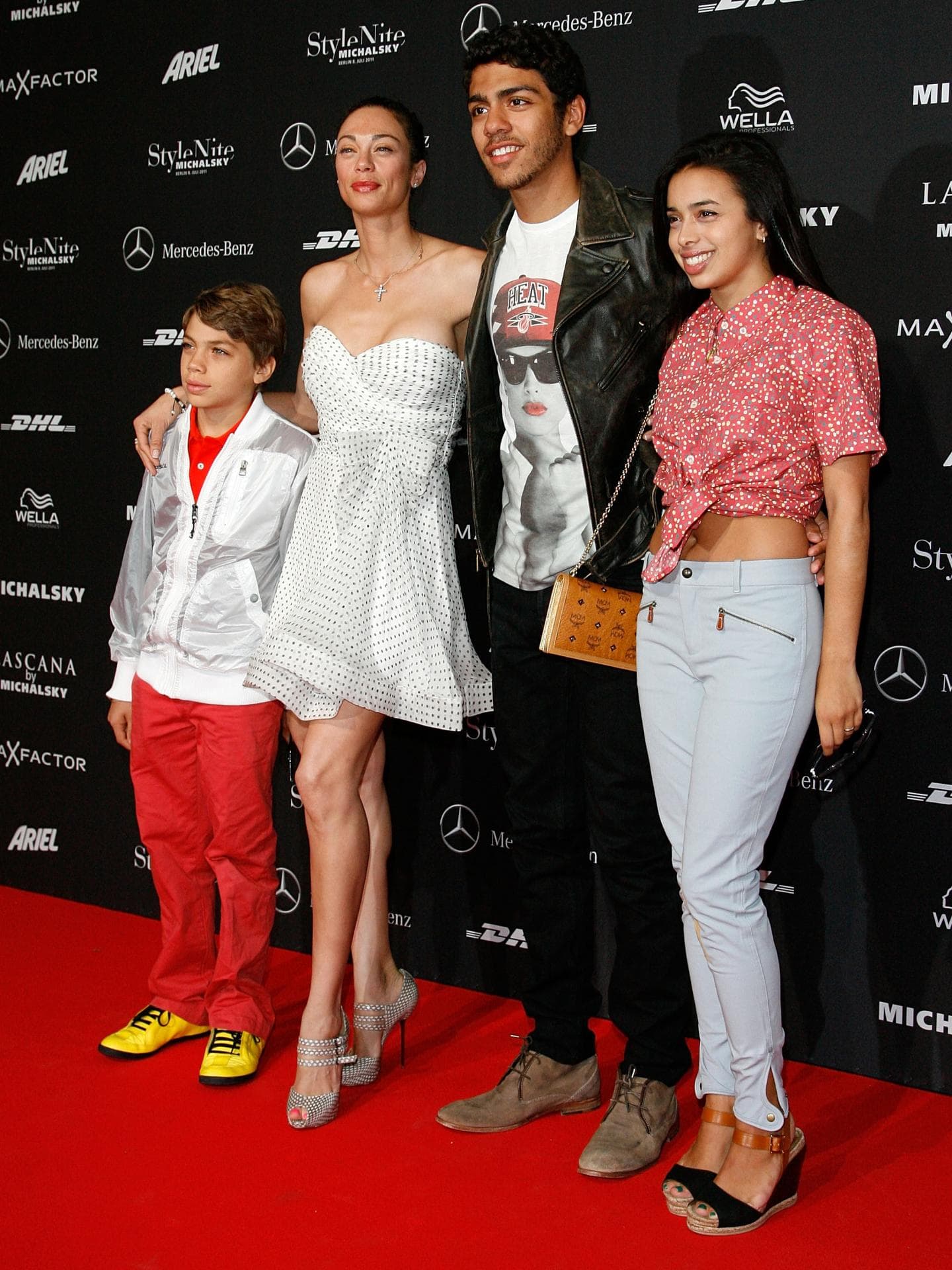 Elias Becker, Lilly Becker, Noah Becker und Rafaela Remy Sanchez