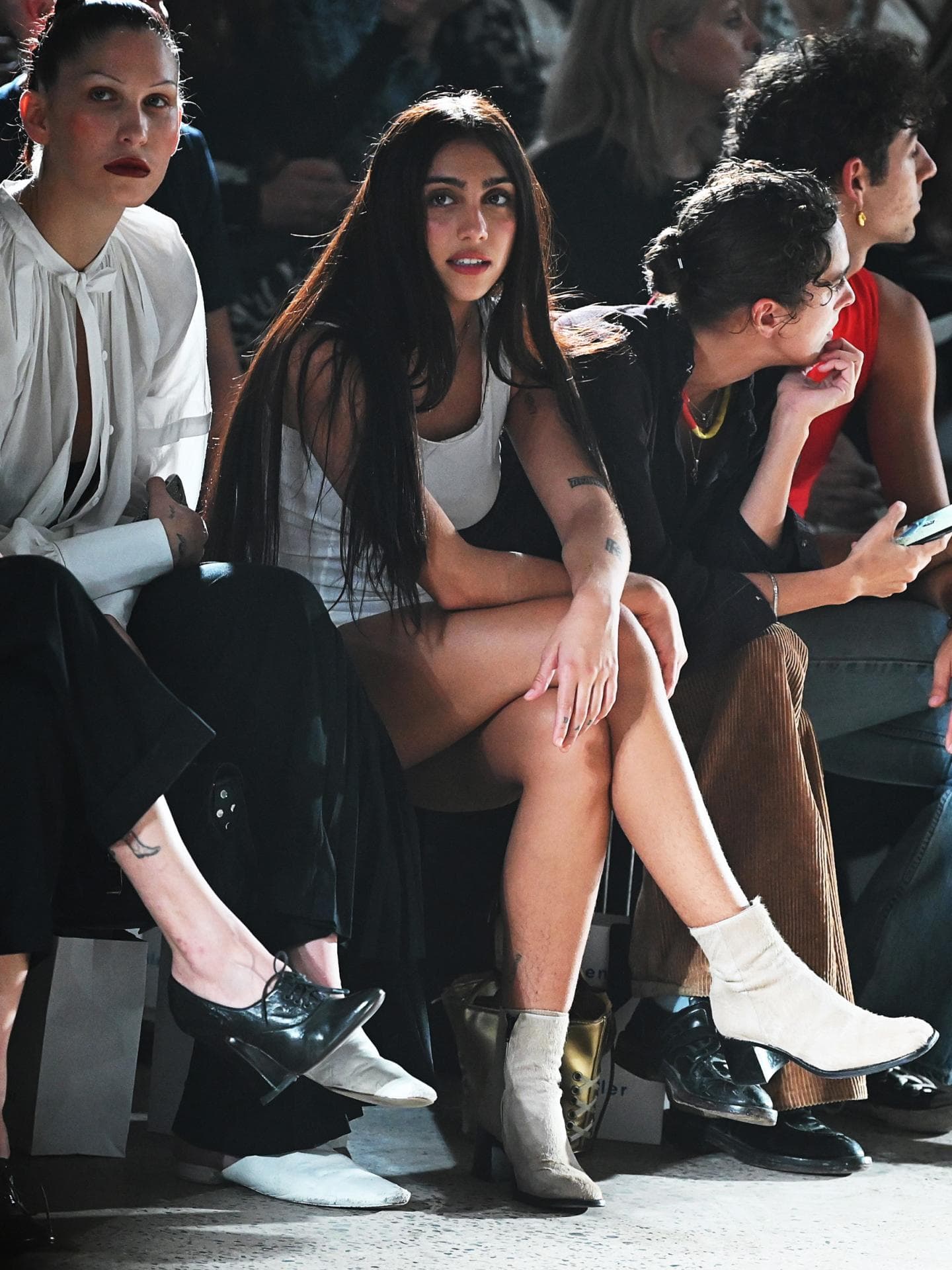 Lourdes in der ersten Reihe einer Fashion Show in New York