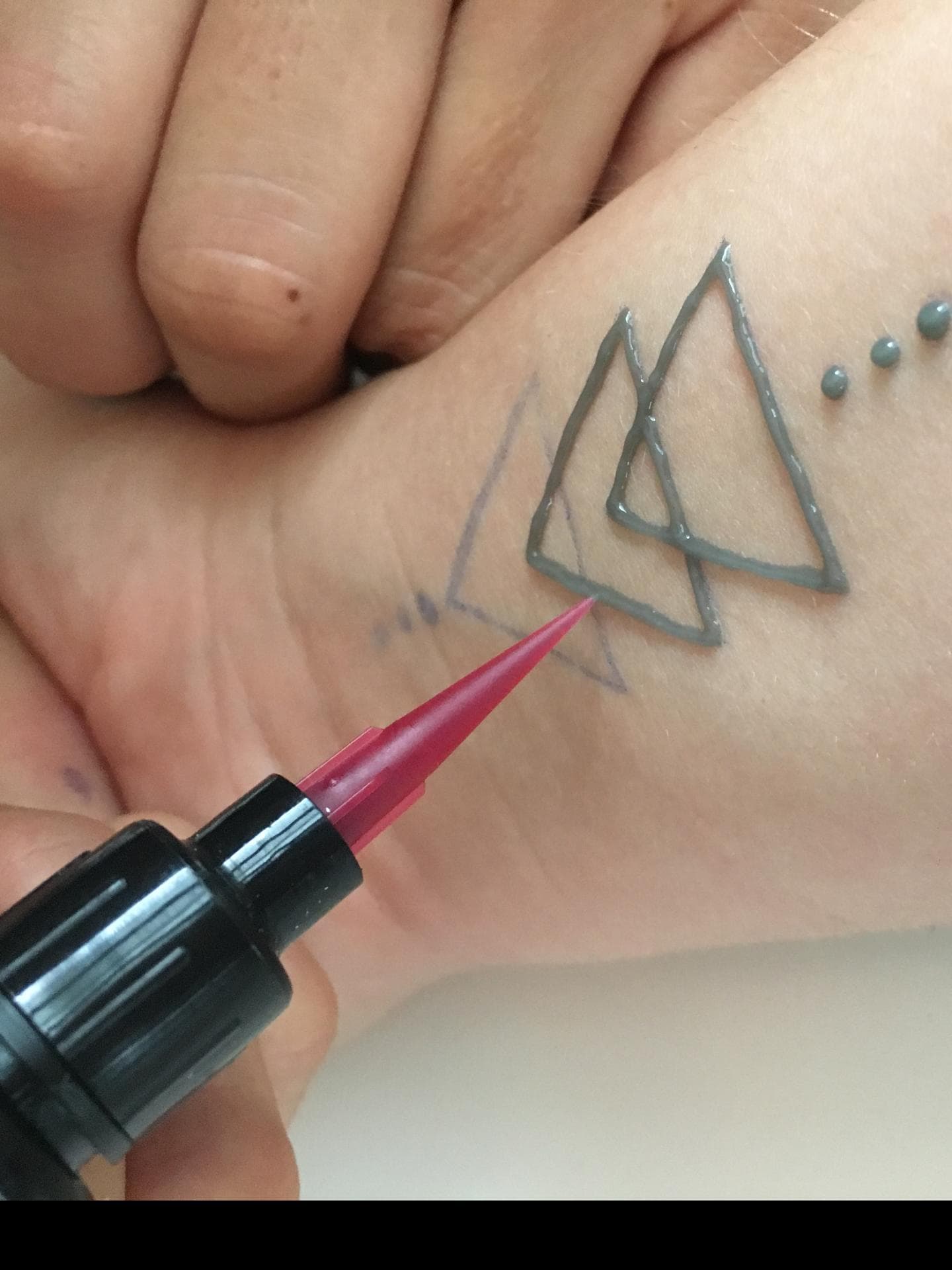 Schritt fünf Mystic Ink