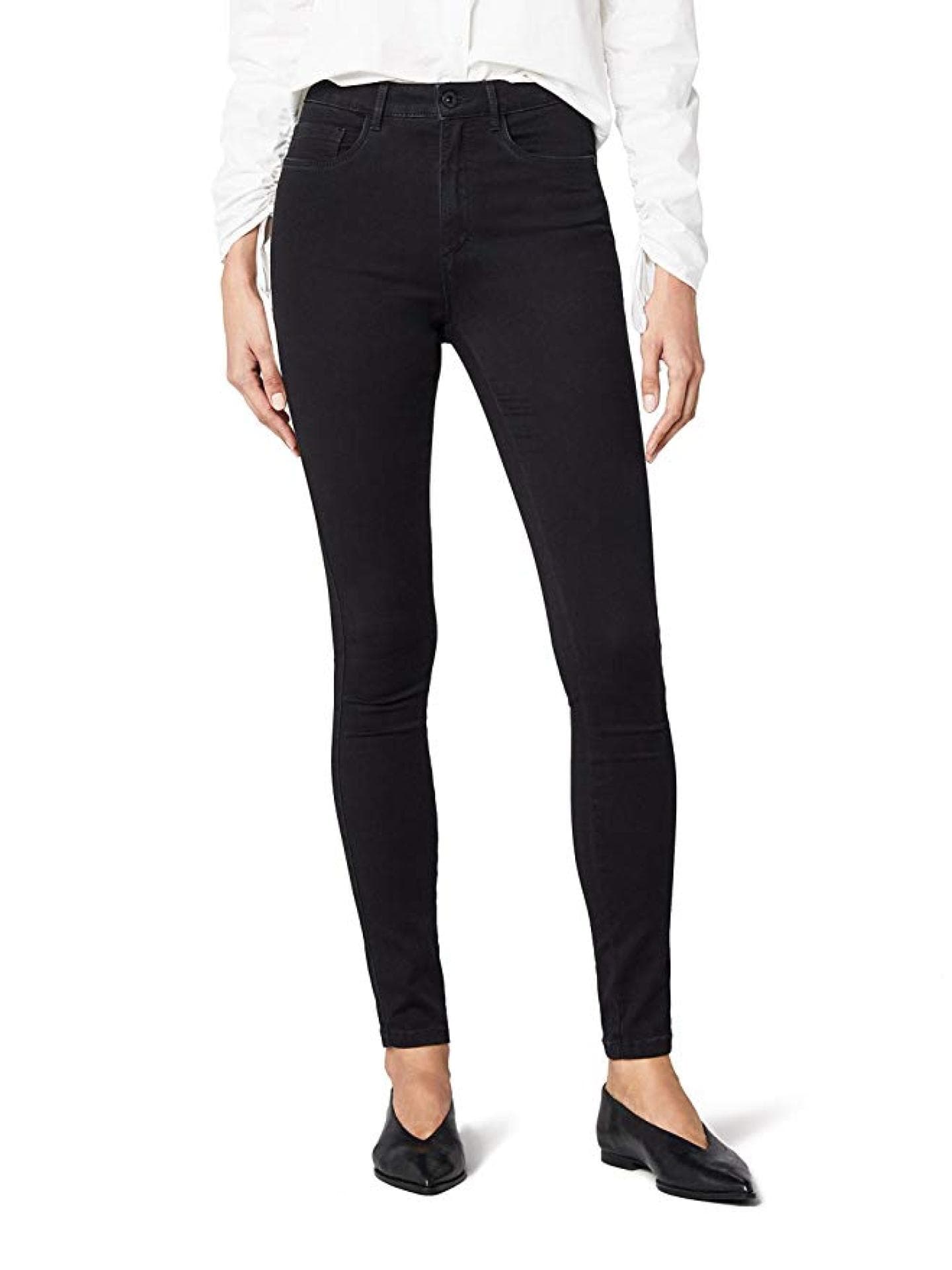 High Waist Skinny Jeans in schwarz