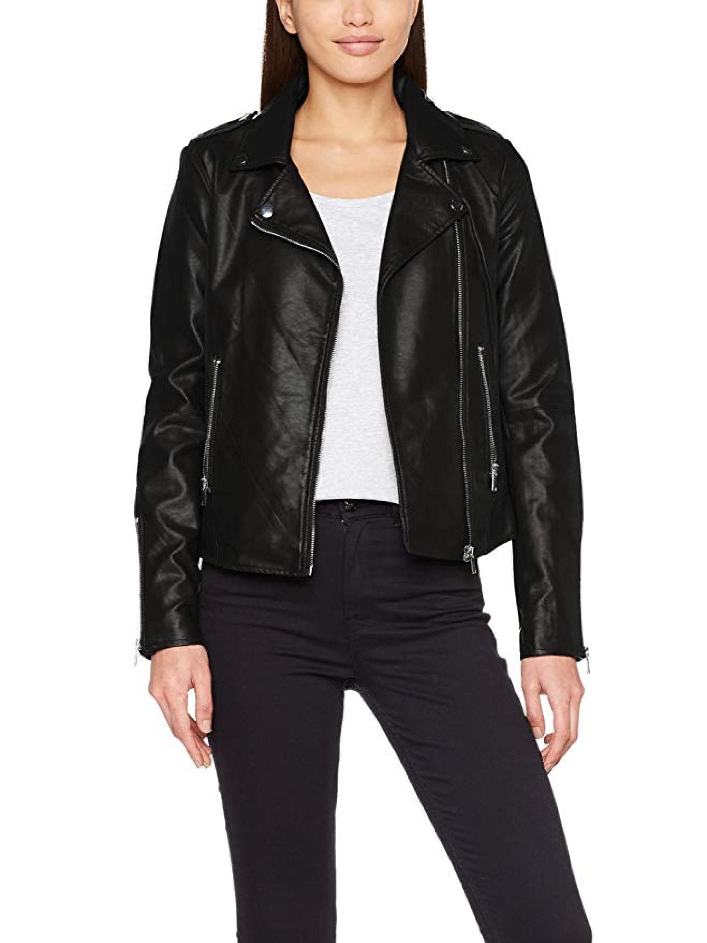 Lederjacke aus veganem Leder