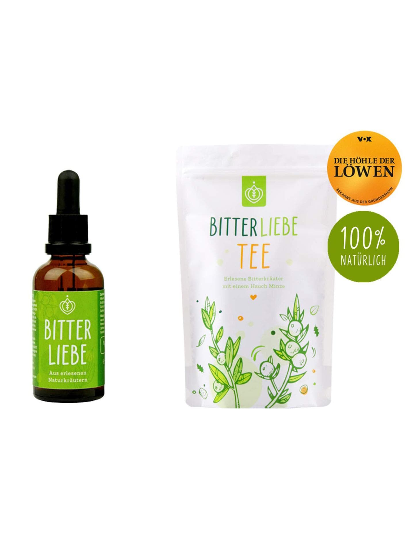 BitterLiebe-Tropfen und -Tee