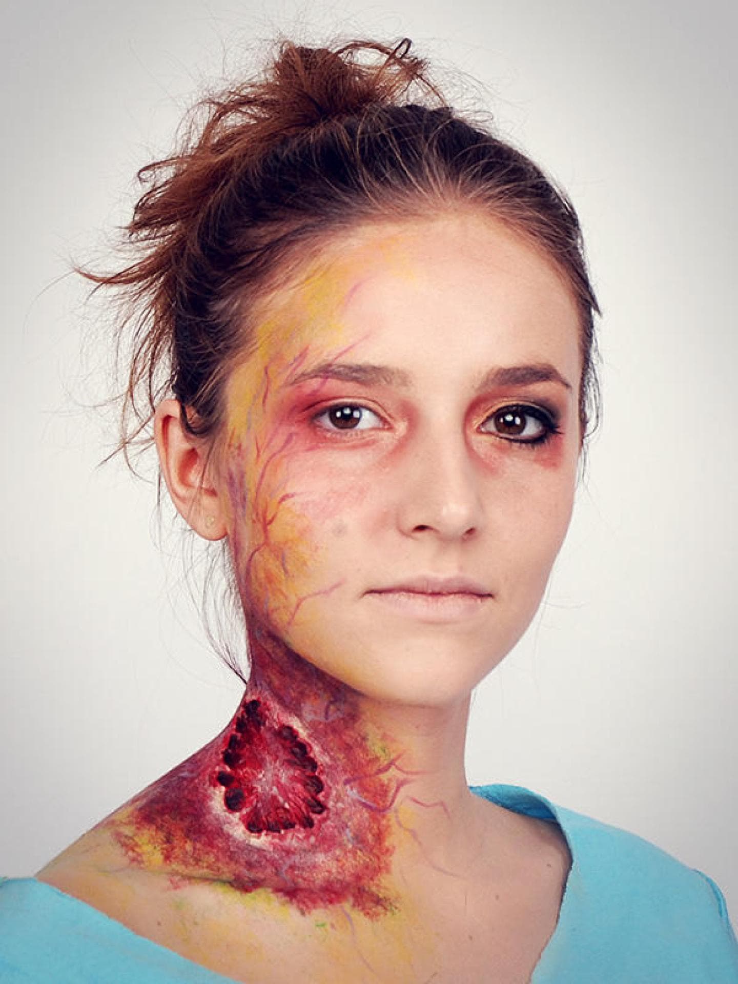 Zombie schminken Step 6
