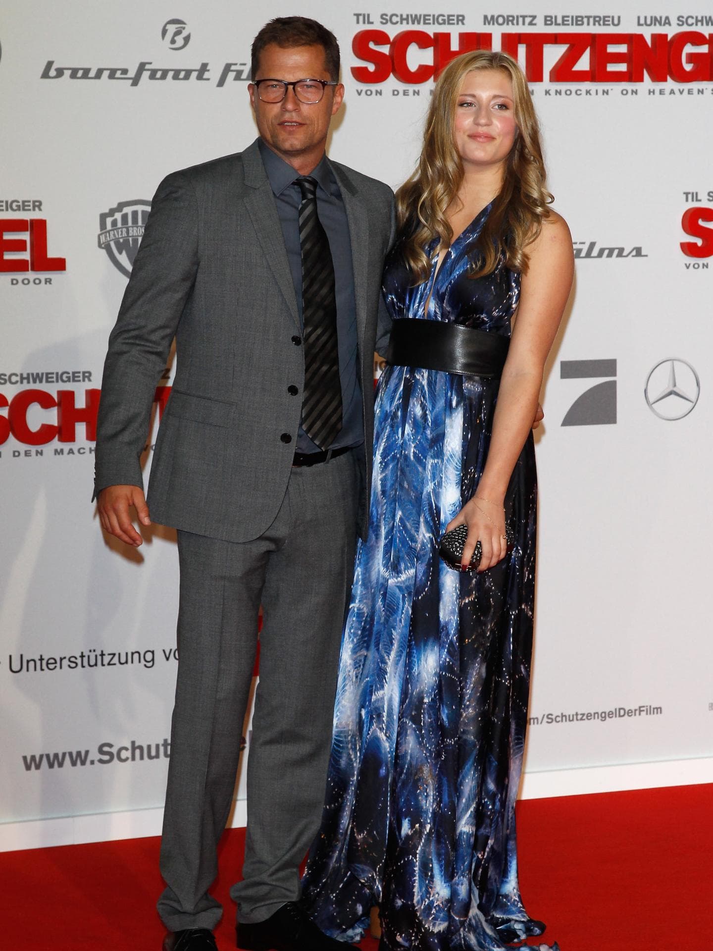 luna schweiger mit til schweiger filmpremiere