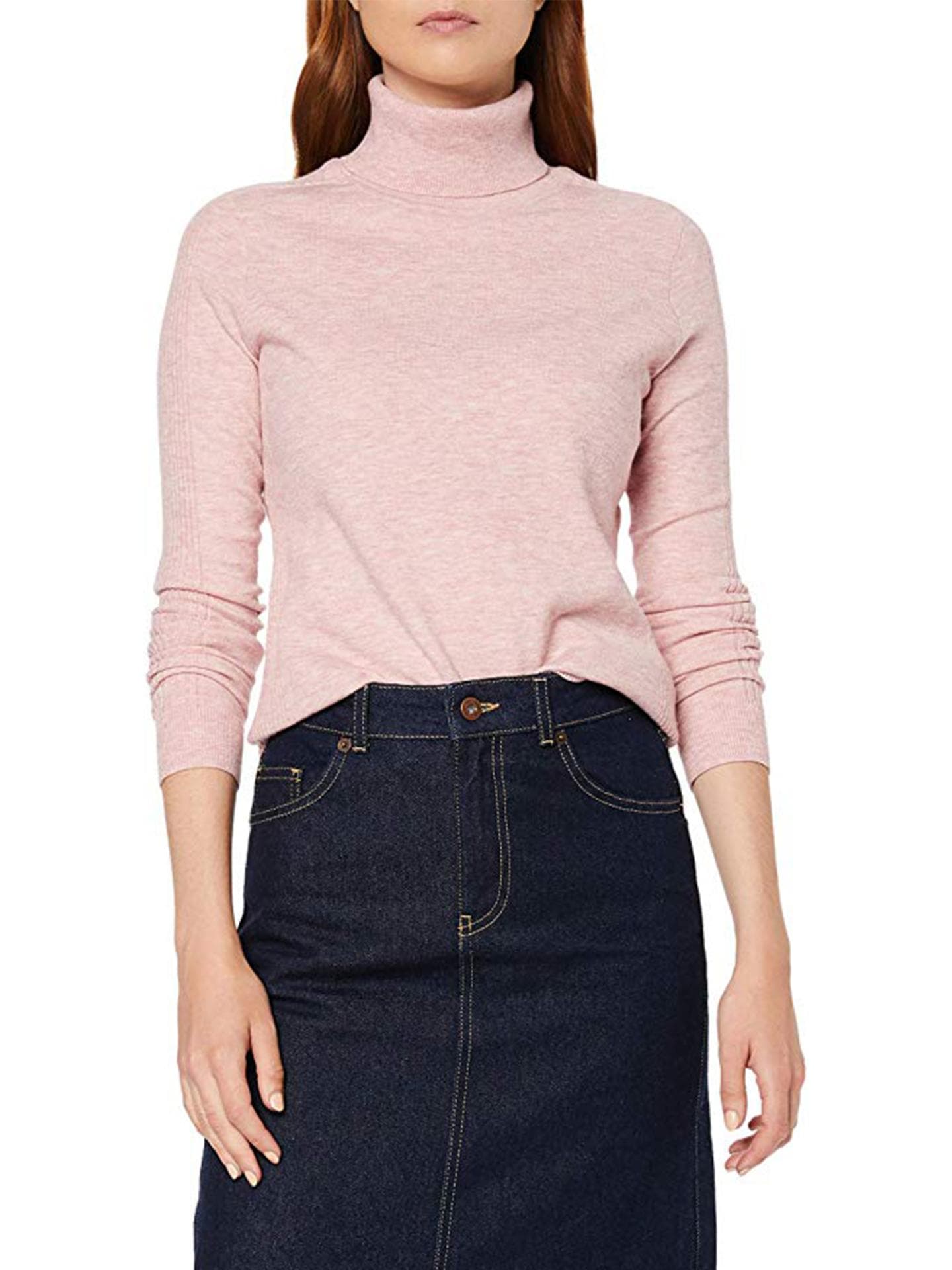 Winter Outfits: Rollkragenpullover in rosé