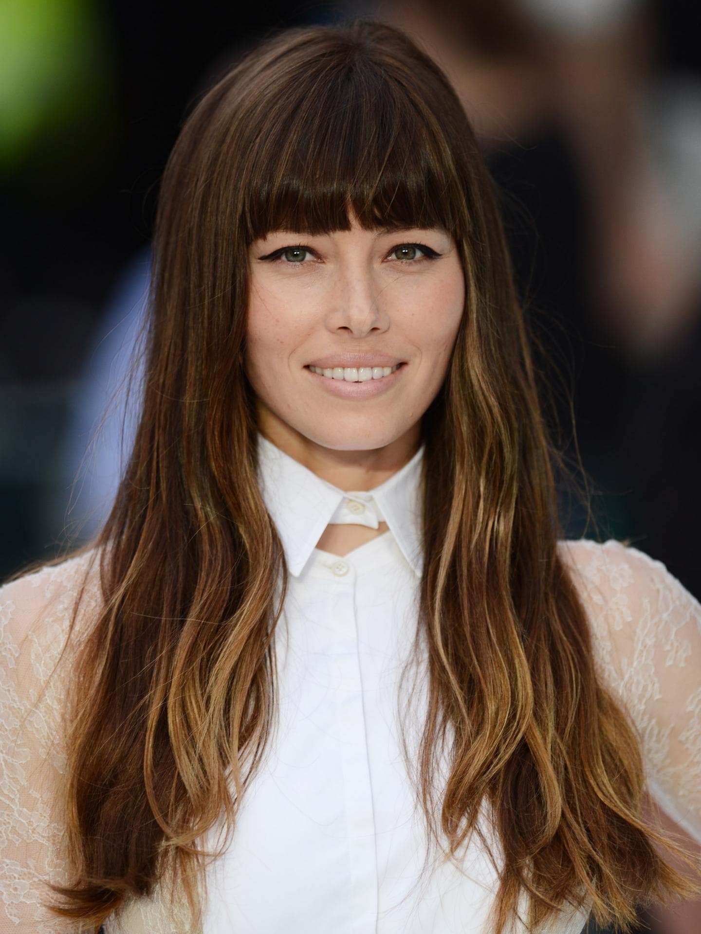 jessica biel ponyfrisur haare 