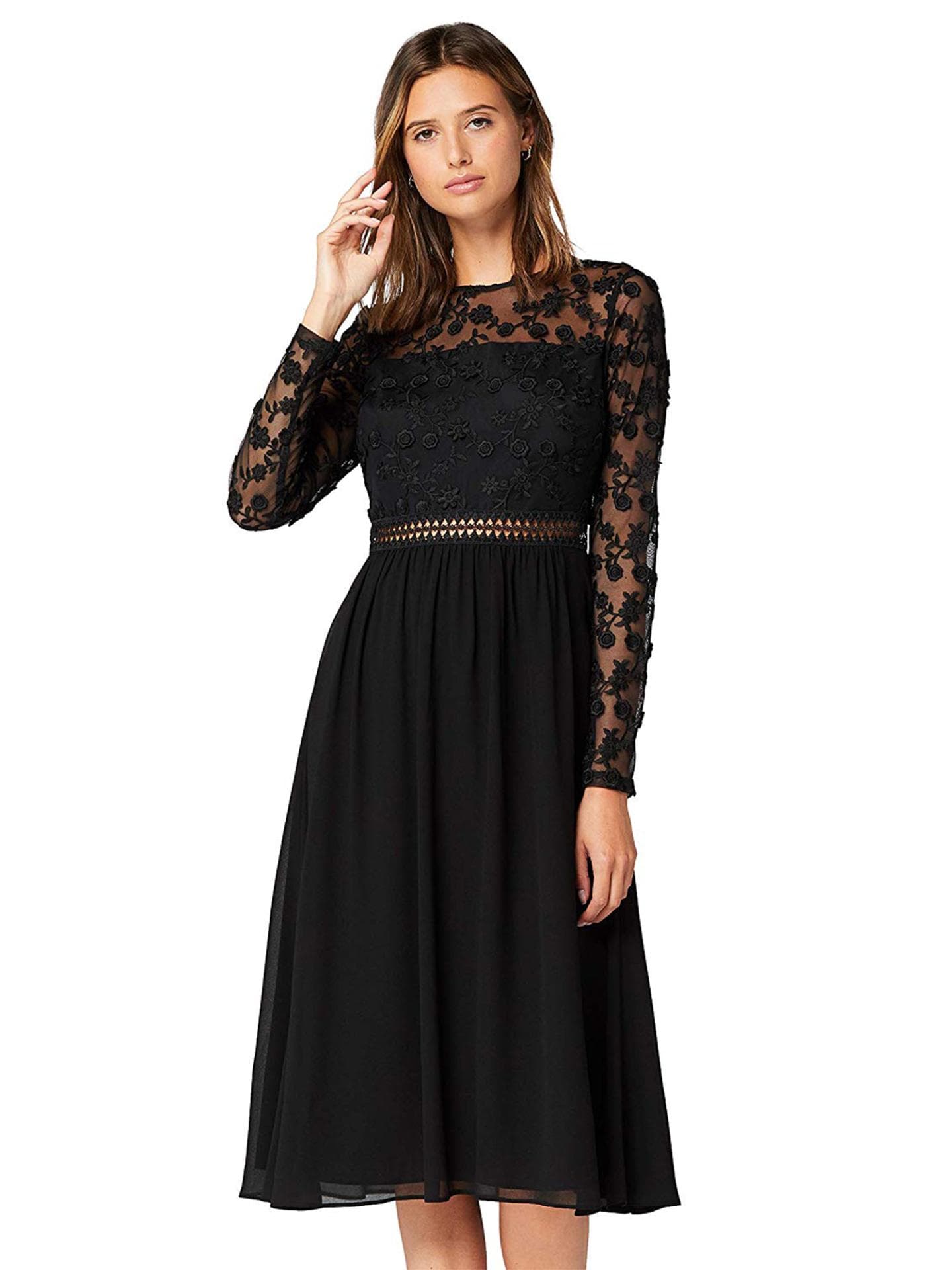 Midi-Kleid aus Spitze