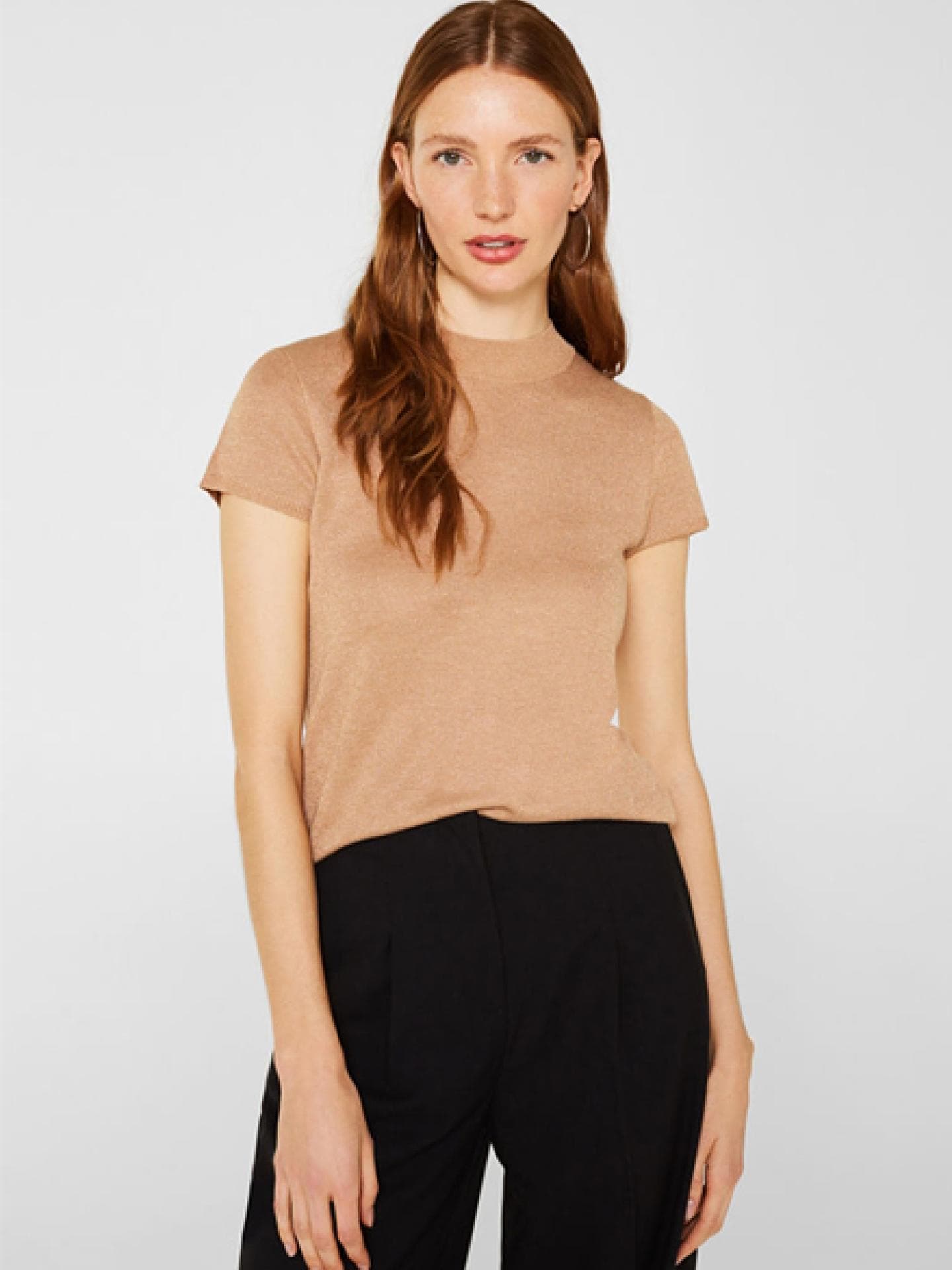 esprit kurzarm pullover 