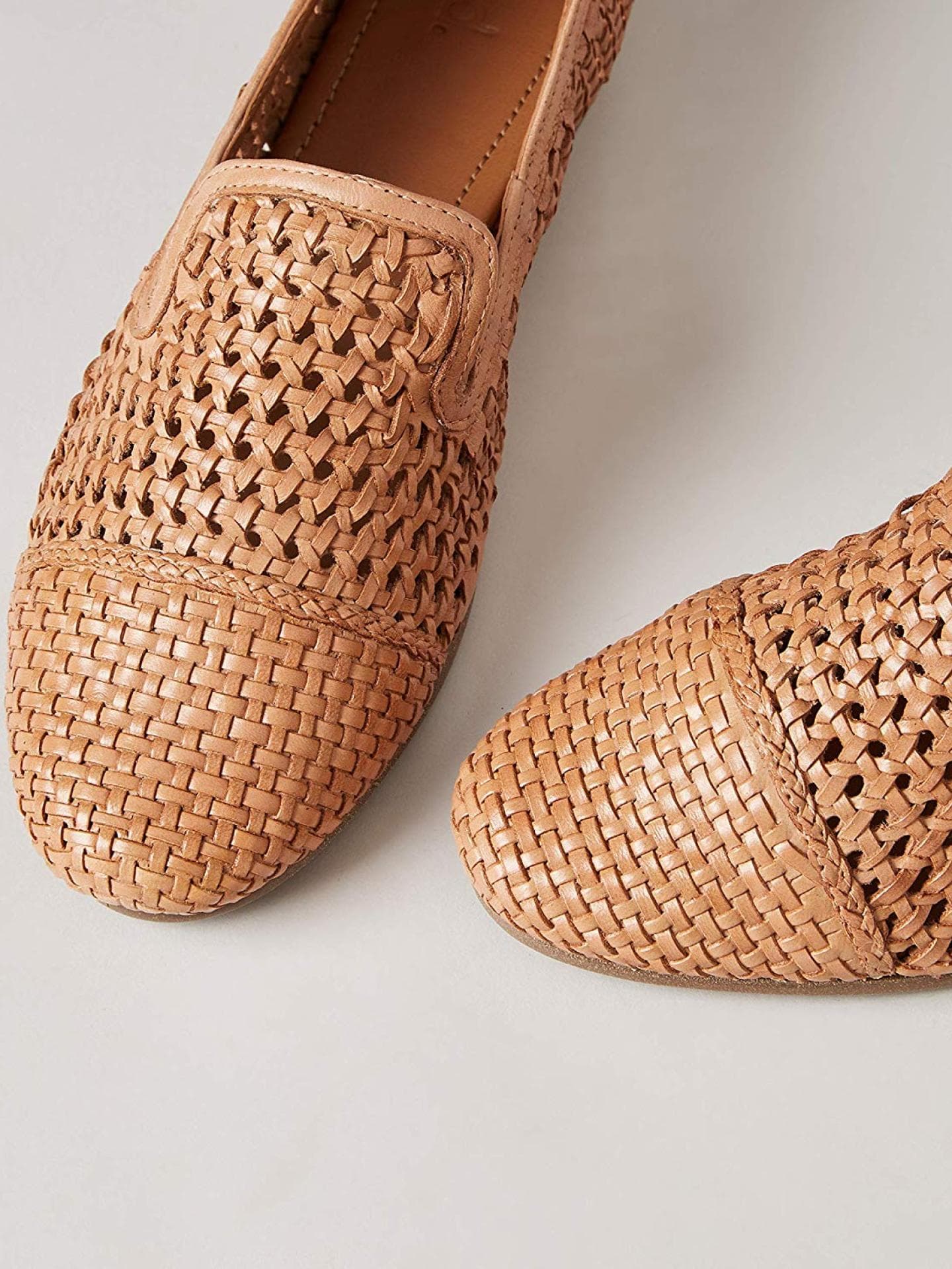 Leder-Loafer mit Lochmuster